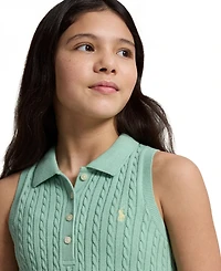 Polo Ralph Lauren Girls' 7-16 Mini-Cable Collar Dress