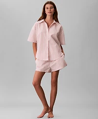 Calvin Klein Women's Striped Pull-On Shorts