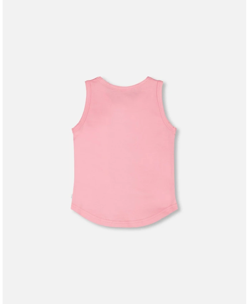Deux par Deux Little Girls ganic Cotton Jersey Tank Top Pink