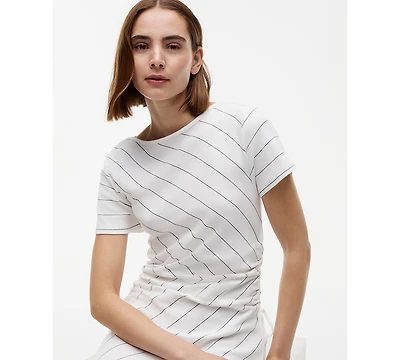 Tommy Hilfiger Women's Striped Boat Neck T-Shirt Dress