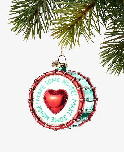 Macys 100th Thanksgiving Day Parade Glass Drum Ornament, Macy's Exclusive
