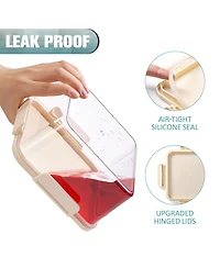 Sorbus Pack Airtight Food Storage Containers – Clear Stackable Canisters for Pantry, Rice, Pasta