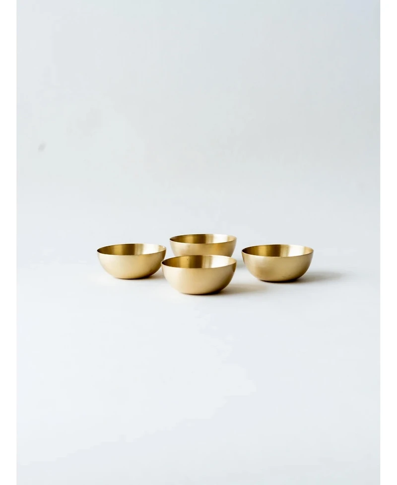 Fleck Fleck, Heirloom Brass Dip Bowl S/2