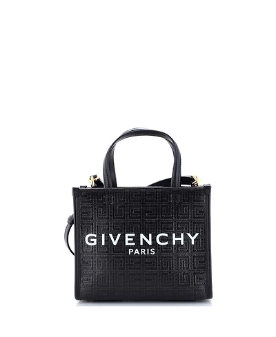 Pre-Owned Givenchy Mini G-Tote 4G Embossed Coated Canvas