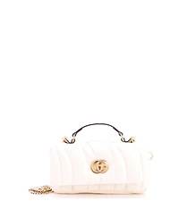 Pre-Owned Gucci Mini Gg Milano Top Handle Bag Quilted Leather