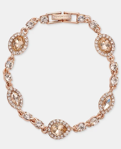 Givenchy Glass Stone Statement Station Flex Bracelet
