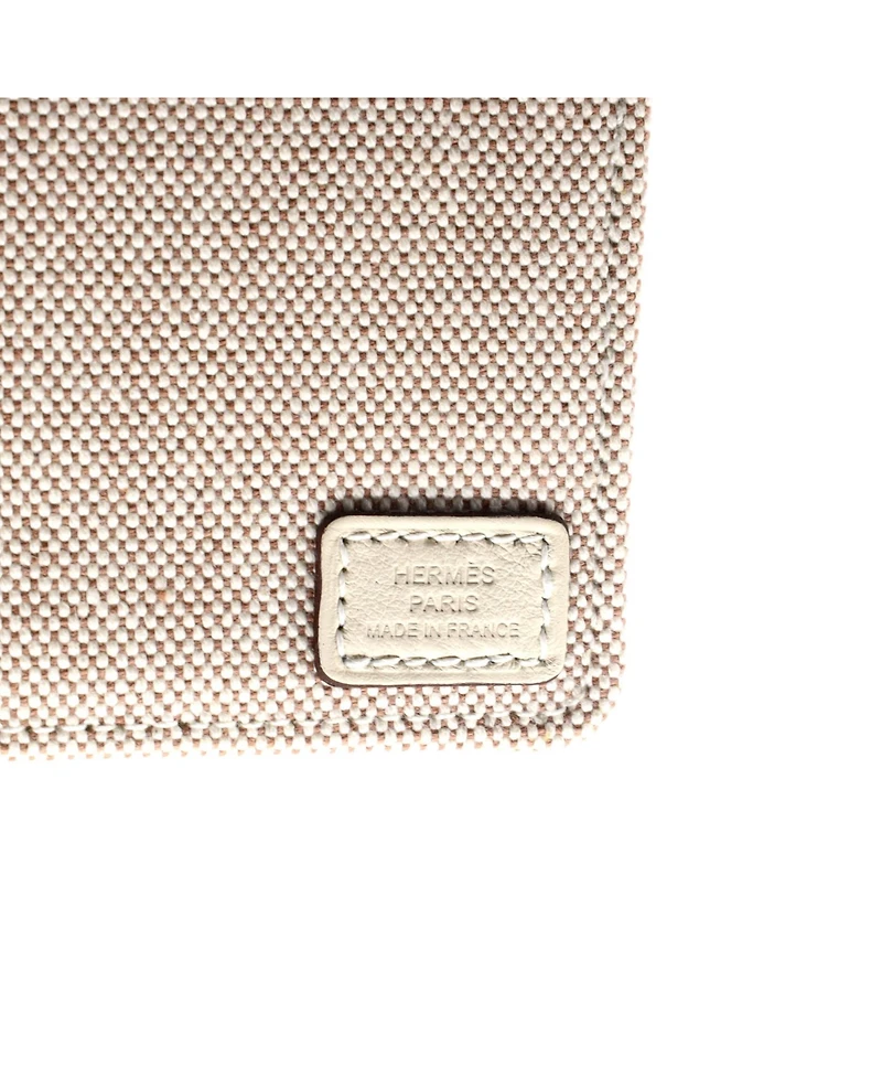 Pre-Owned HERMES 25 Sac Steeple Tote Toile with Leather