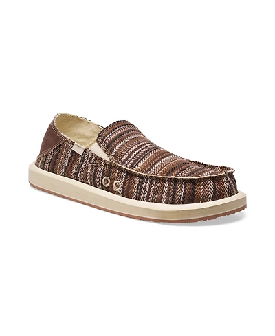 Sanuk Men's Donny Novelty Loafers with textile upper material –