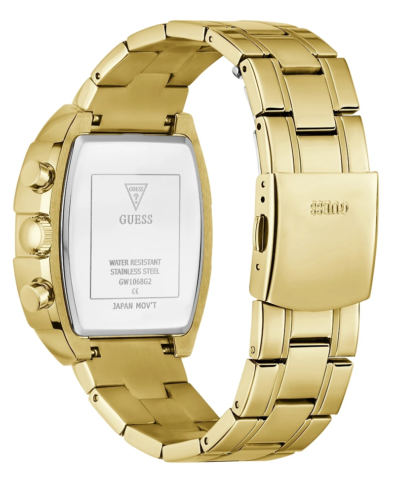 Guess Men's Gold-Tone Multi-Function Watch, 41mm
