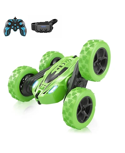 Sperric Boys Rc Stunt Toy Car for Kids, Rechargeable Remote Control Car with 360degree(s) Flips, Double-Sided Driving and Headlights
