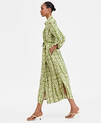 I.n.c. International Concepts Women's Printed Button-Front Maxi Dress, Macy's Exclusive