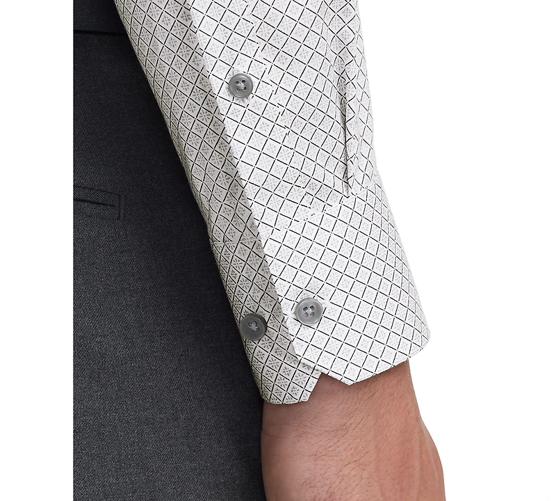 Ted Baker Men's Round Cuff Slim Fit Dress Shirt
