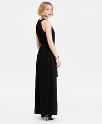 I.n.c. International Concepts Women's Halter-Neck Sleeveless Wide-Leg Jumpsuit, Macy's Exclusive