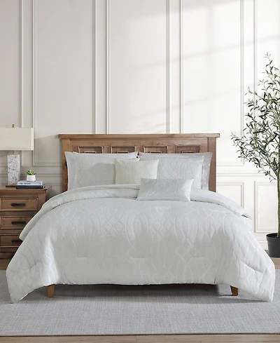 Vcny Home Trellia Trellis Jacquard 5-Pc. Comforter Set, Queen