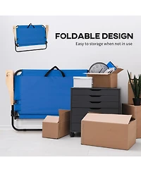 Outsunny 2 Person Camping Couch, Double Folding Chair w/ Cupholders