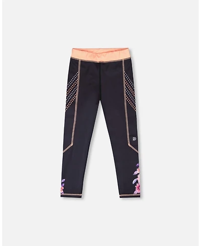 Deux par Deux Girls Athletic Leggings in Polyester