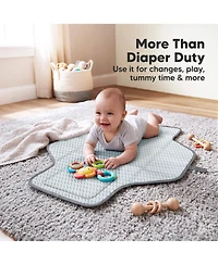 KeaBabies Flex Portable Changing Pad for Baby, Travel, Foldable Large Waterproof Baby Diaper Mat Bag