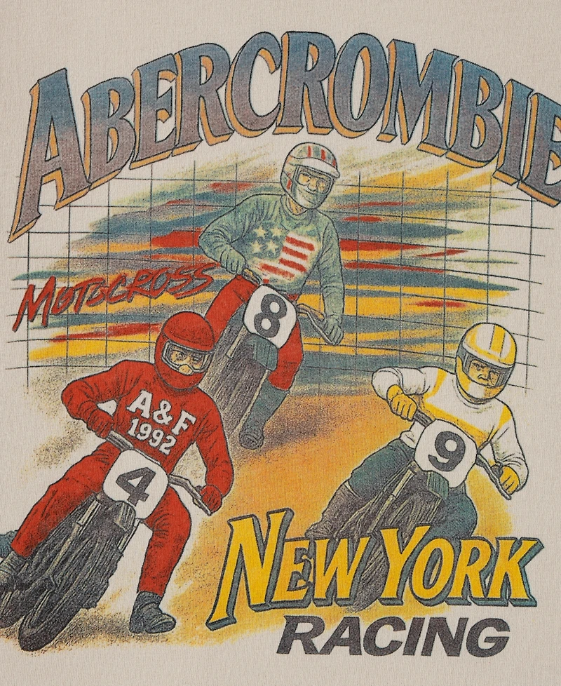 abercrombie kids Boys' Racing Graphic T-Shirt