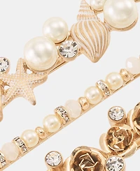 lonna & lilly 4-Pc. Crystal & Imitation Pearl Bobby Pin Set