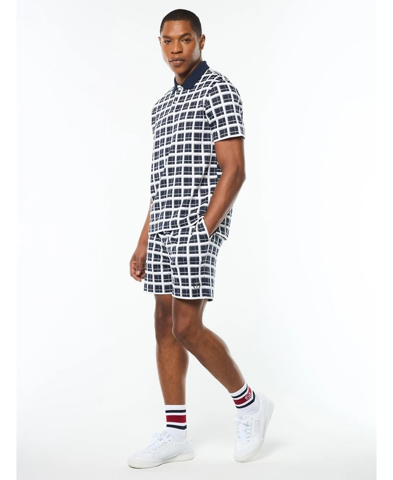 Sergio Tacchini Men's Damarindo Check Polo Shirts