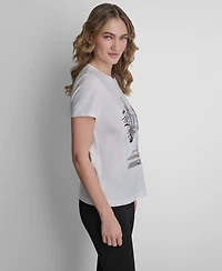 Dkny Women's Short-Sleeve Graphic T-Shirt