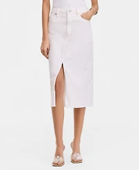 I.n.c. International Concepts Women's Sequin Embellished Denim Midi Skirt, Macy's Exclusive