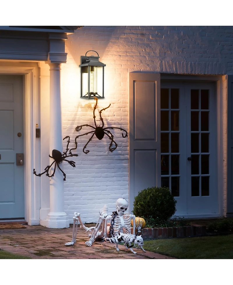 Flynama Outdoor Porch Lights, Textured Exterior Lighting Fixtures Wall Mount, Modern Outdoor Wall Sconce Lantern for House