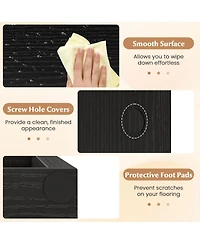 Sugift Three Tier Bookshelf with Open Display Shelves for Small Space