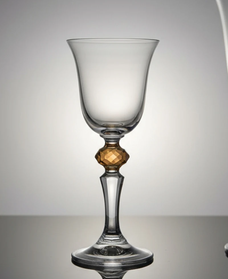 Classic Touch Diamond Motif Liquor Glasses, Set of 6