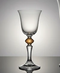 Classic Touch Diamond Motif Liquor Glasses, Set of 6
