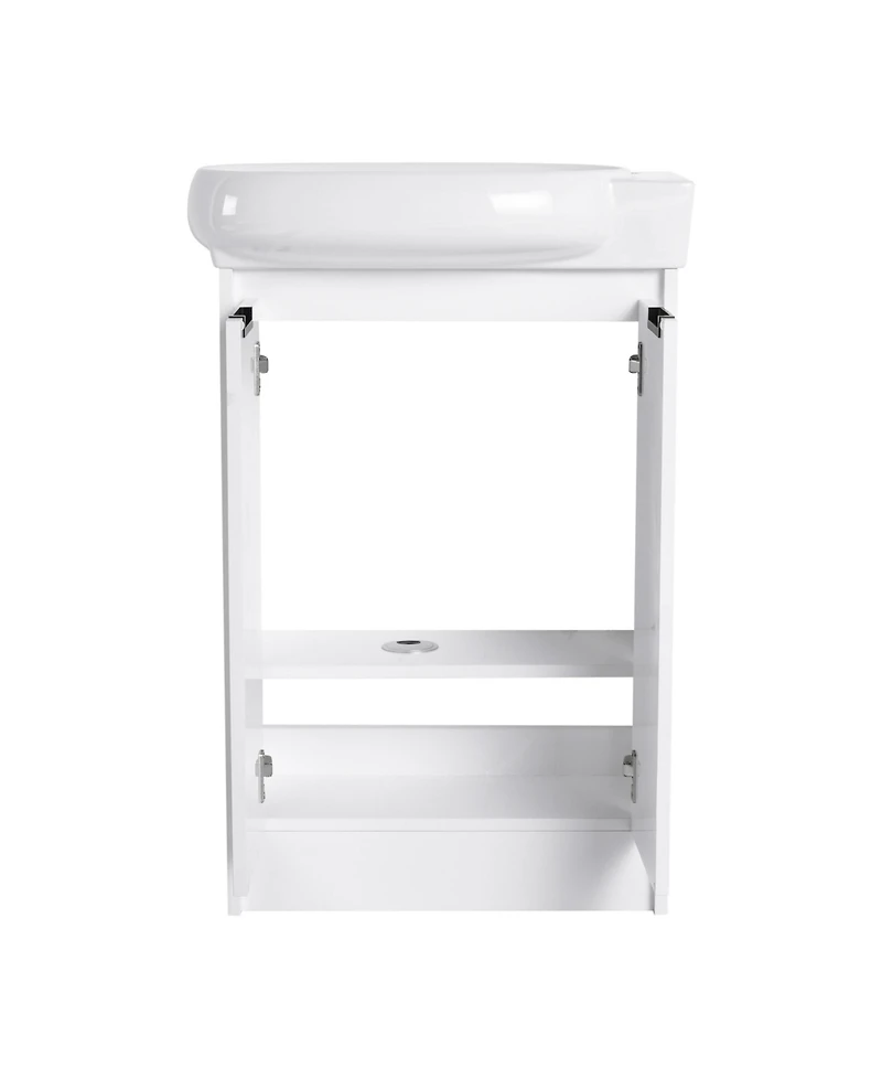 Busdays 23" Freestanding Bathroom Vanity with Sink, Soft Close Doors