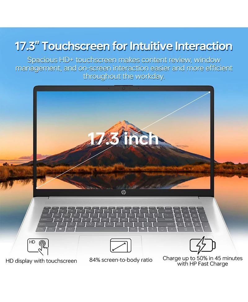 Hp Essential 17.3" Traditional Laptop Intel Core Ultra 7 64GB Ram Intel Graphics 1TB Ssd Storage Windows 11 Pro 60Hz