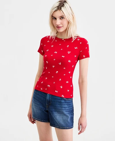 Levi's Women's Hayes Slim-Fit Short-Sleeve Crewneck T-Shirt