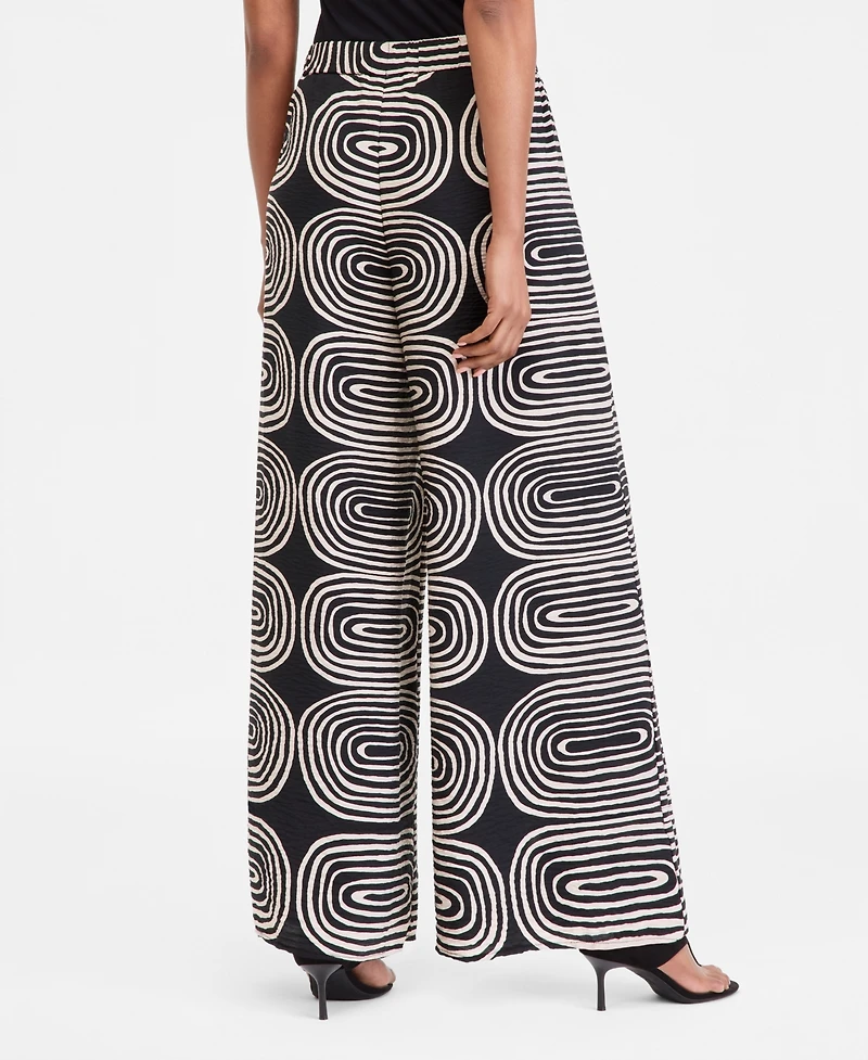 I.n.c. International Concepts Women's Printed Wide-Leg Pants, Macy's Exclusive