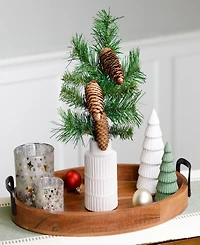 Northlight Dakota Pine Artificial Christmas Craft Spray With Pine Cones, 15"
