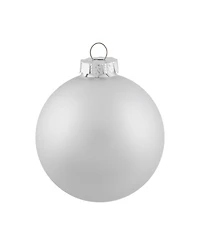 Northlight 6-Piece Shiny and Matte Silver Glass Ball Christmas Ornament Set 3.25" 80mm