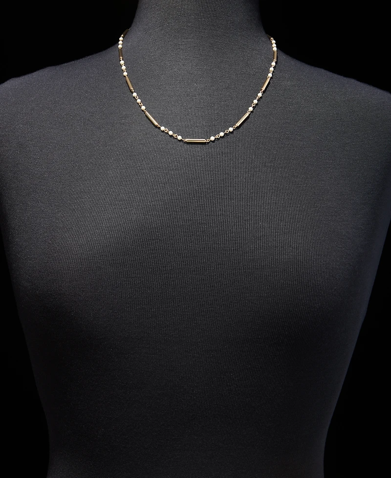 Lauren Ralph Lauren Imitation Pearl & Bar 20" Strand Necklace