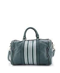 Pre-Owned Gucci Medium Vintage Web Boston Bag Leather