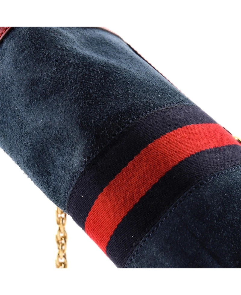 Pre-Owned Gucci Small Ophidia Chain Shoulder Bag Suede