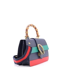Pre-Owned Gucci Medium Dionysus Bamboo Top Handle Bag Colorblock Leather