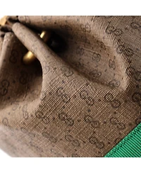 Pre-Owned Gucci Web Butterfly Candy Crossbody Bag Mini Gg Coated Canvas