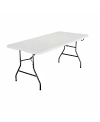 Boyel Living 6FT Folding Table - Large, Waterproof & Easy Storage for Family Gatherings & Outdoor Dining