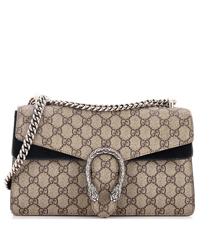 Pre-Owned Gucci Medium Dionysus Bag Gg Coated Canvas