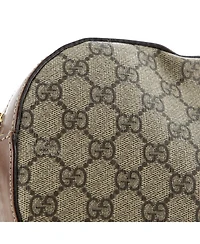 Pre-Owned Gucci Mini Chain Crossbody Bag Gg Coated Canvas and Leather