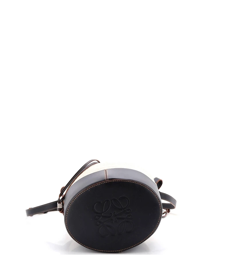 Pre-Owned Loewe Small Balloon Bucket Bag Anagram Canvas and Leather