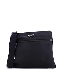 Pre-Owned Prada Medium Front Pocket Messenger Bag Tessuto