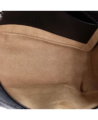 Pre-Owned Gucci Mini Gg Marmont Flap Belt Bag Matelasse Leather