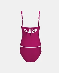 Cupshe Women's V-Neck Adjustable Strap Tankini Set