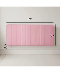 Wall Mounted Easy Assemble Channel Stitched Floating Headboard