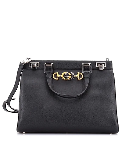 Pre-Owned Gucci Medium Zumi Top Handle Bag Leather